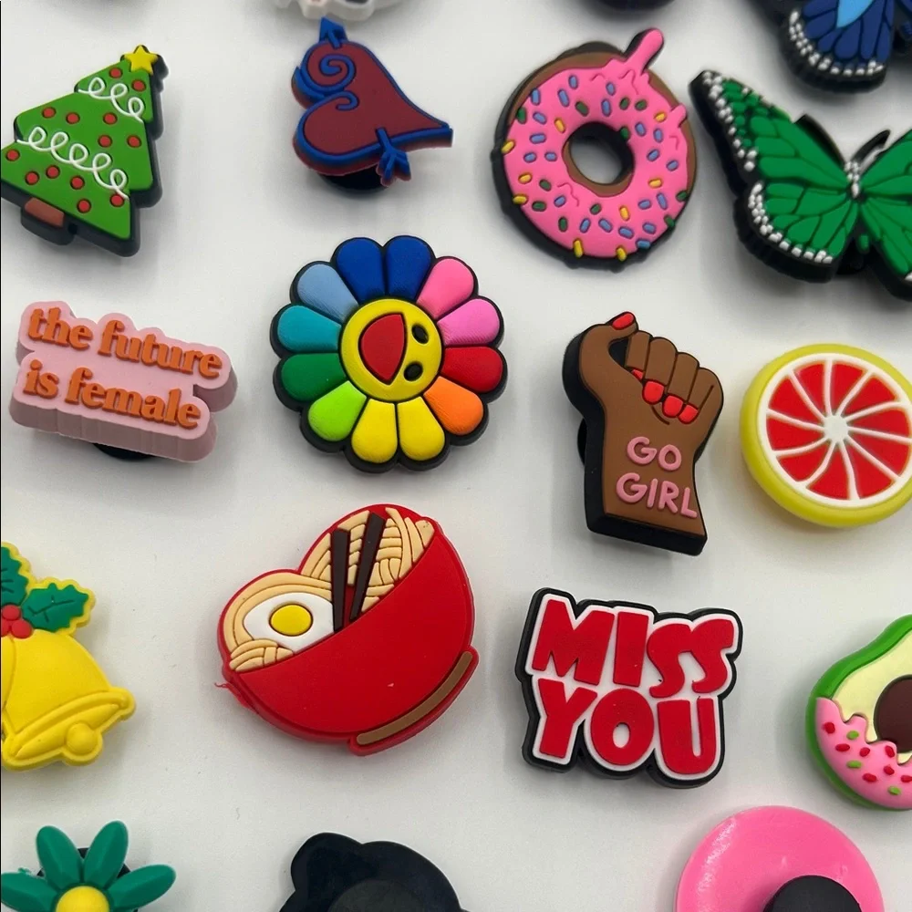 Colorful Assorted Shoe Charms Set